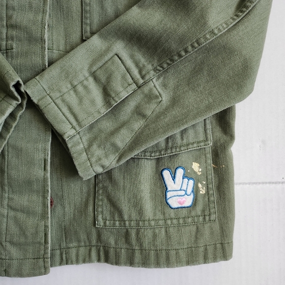 PINK Victoria Secret Green‎ denim jacket - Picture 2 of 12